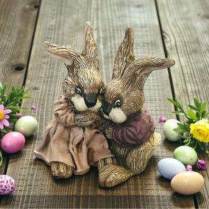 Vintage 1987 Spring Easter Super Cute Girl/Boy Benny Figurine Love